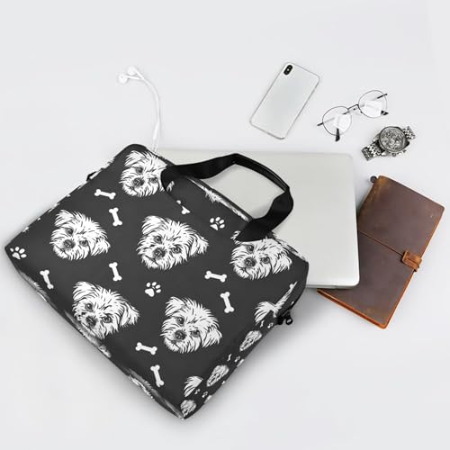 Funda para portátil con estampado de patas y huesos 13-15.6" miniatura 7