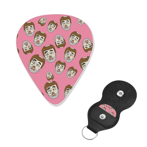 ギターピック 6枚セット 志村けん だいじょうぶだぁ 変なおじさん guitar pick ギターぴっく フィンガーピック 指サムピックセット プレクトラム エレキギターピック き練習用 携帯便利 ティアドロップ型 フィンガー保護 耐久性 初心者 音楽愛好