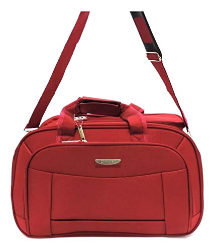 Sacola Bolsa De Viagem Mala De Mão Bordo Alça Transversal Vermelho