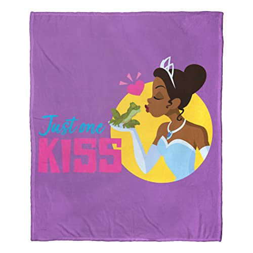 Northwest Disney Princess Silk Touch Throw Blanket, 50" x 60", One Kiss