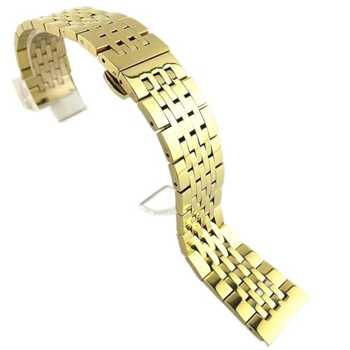Bracelet montre acier inoxydable 22mm à maillons métalliques massifs