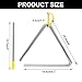 Murtenze 6 Inch Musical Steel Triangle Percussion Instrument, Triangle Hand Percussion with Striker for Music Learning, Teaching, Kids, Adults