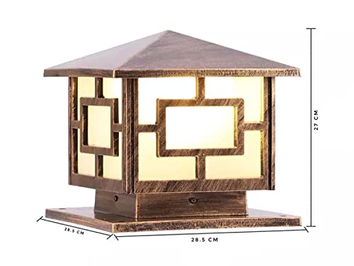 Image of Gate Light Design Aluminium Casting Water Proof Gate lamp E27 Holder Type for Home and Garden-Electricity