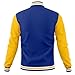 KXK Men’s Fashion Varsity Jacket Causal Cotton Letterman Baseball Bomber Jacket Lightweight Coat