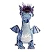 Aurora® Exquisite Luxe Boutique™ Zion Dragon™ Stuffed Animal - Luxurious Elegance - Sensory Delight - Blue 14.5 Inches