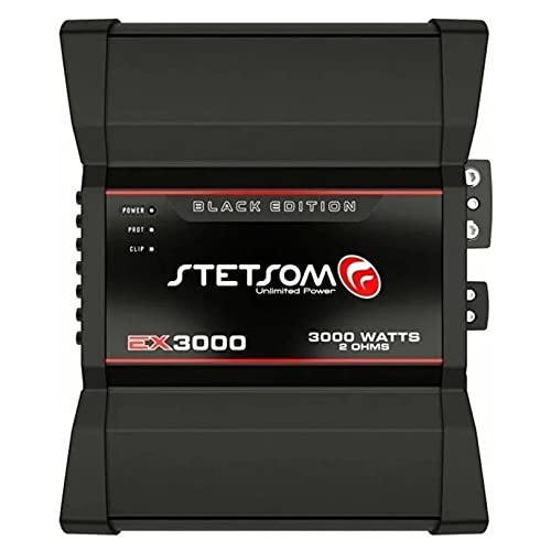 Amplificador Stetsom Black Edition Digital 3000W 1Canal 2Ohms