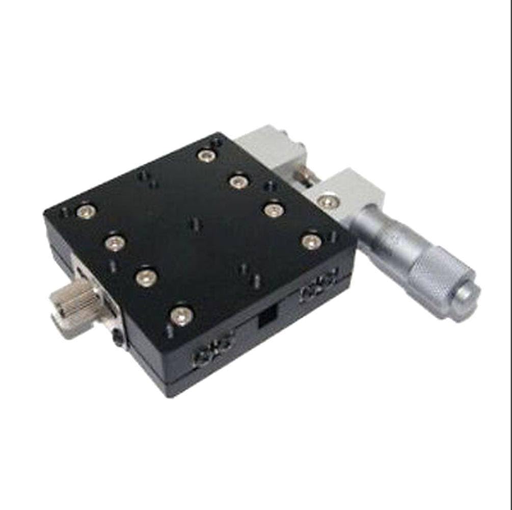 Xaxis60X60mm Right Adjustable Precision Manual Linear Stage Cross Roller Bearing Linear Stage Sliding