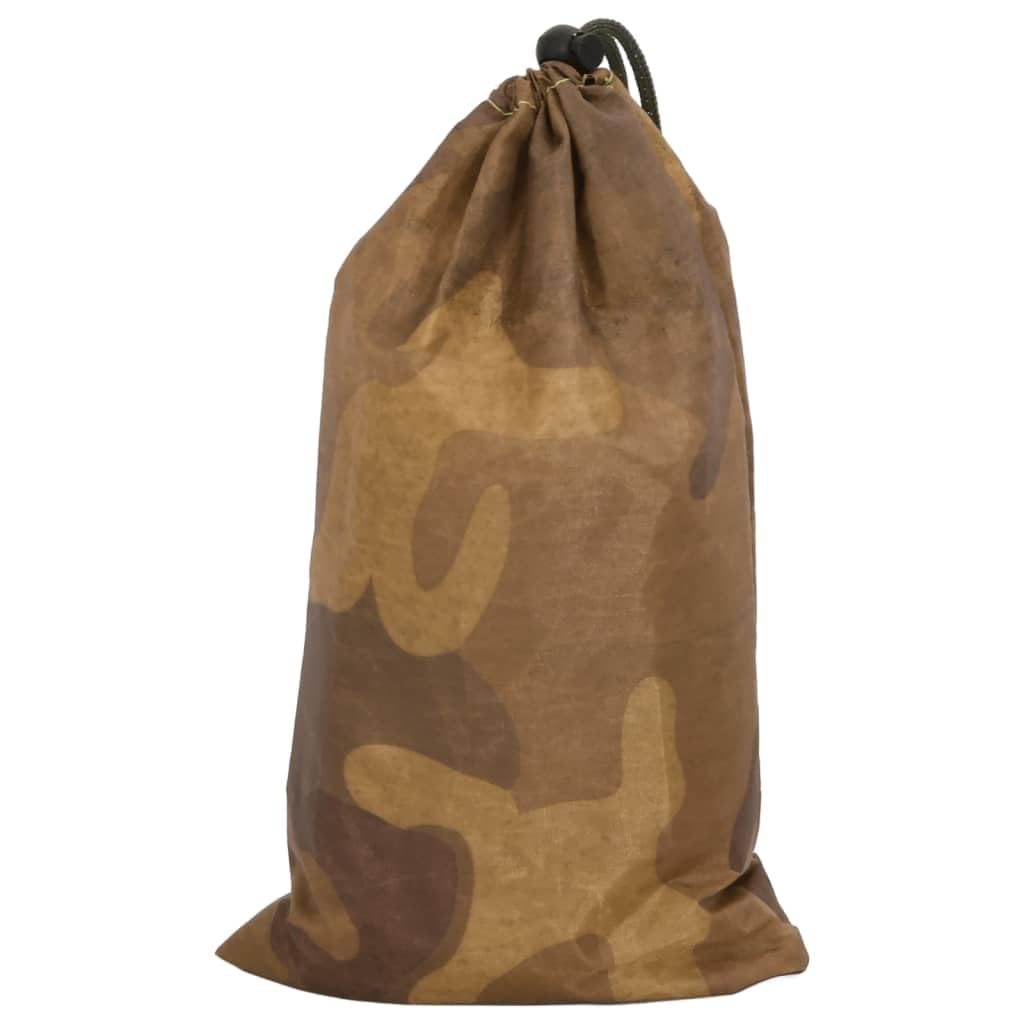 Red de camuflaje con bolsa de almacenamiento, color blanco arena, tejido Oxford, resistente a los rayos UV, de secado rápido, compacta y ligera para caza, asiento alto, campo, bosque