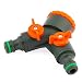 Produktbild MIVOS 2-Wege-Verteiler für Wasserhähne mit 3/4" und 1" BSP Außengewinde - Wasser 2 Fach Verteiler - Splitter für den Gleichzeitigen Anschluss von Zwei Wassergeräten