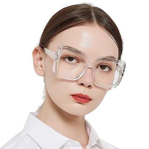 OCCI CHIARI Clean Large Reading Glasses Women High Powered Readers 6.0x(1.0 1.25 1.5 1.75 2.0 2.25 2.5 2.75 3.0 3.5 4.0 5.0 6.0)