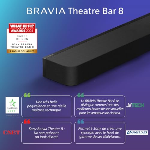 Sony BRAVIA Theatre Bar 9 – Barre de Son TV Dolby Atmos® 13 Haut parleurs Wi FI® Bluetooth® 360 Spatial Sound Mapping Modèle 2024 - vue 7