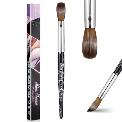 Aesthetic Oval Kolinsky Nail Brush