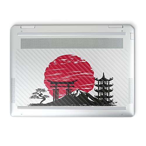Image of MightySkins Carbon Fiber Skin Compatible with HP Spectre x360 14 inch (2022) Full Wrap Kit - Japanese Style | Protective Durable Textured Carbon Fiber Finish | Easy to Apply | Made in The USA