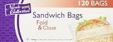 Premium Clear Plastic Flip-Top Sandwich Container - 6.5' x 6' (120 Pc) - Durable & Leakproof Lunch Storage Solution - Perfect for Home, School, or Office