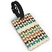 Produktbild Retro Style Pattern with Butterfly Silhouettes Collection In Shades Luggage Tags