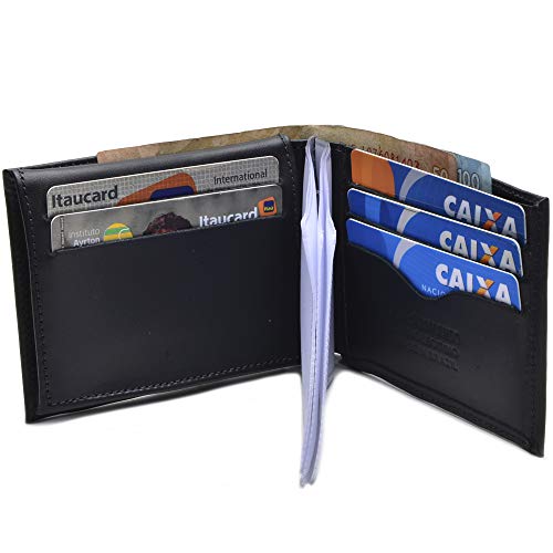 Carteira Masculina Porta Rg,cnh,cédulas em Couro Legítimo
