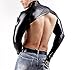 SMGZC Men's Tight Sleeve Shiny Leather Latex Long sleeves Nightclub Bar DS Stage Club Clothing (XL)