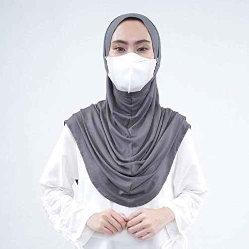 Slip In Ear Instant Hijab Khimar I Ready To Wear Hijab For Daily -Wear Workout Sport Muslim Accessories For Women2