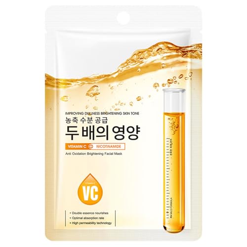 Rswnyirn Quench Hydration Face Mask, 10pcs Facial Sheet Mask with Serum, Moisturizing Skin Care for All Skin Types Purple One Size
