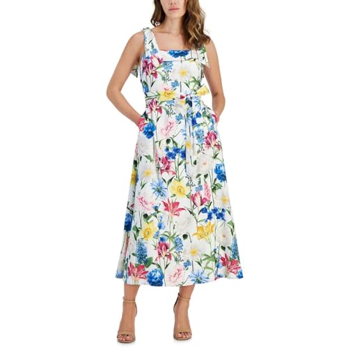 Robe longue trapèze femme motif imprimé décontracté taille 38