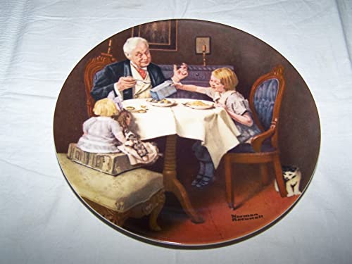 c1985 Knowles Norman Rockwell plate - The Gourmet from the Rockwell Heritage Collection - CP1096