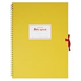 マルマン スケッチブック F6 アートスパイラル 画用紙 厚口 イエロー 24枚 S316-04