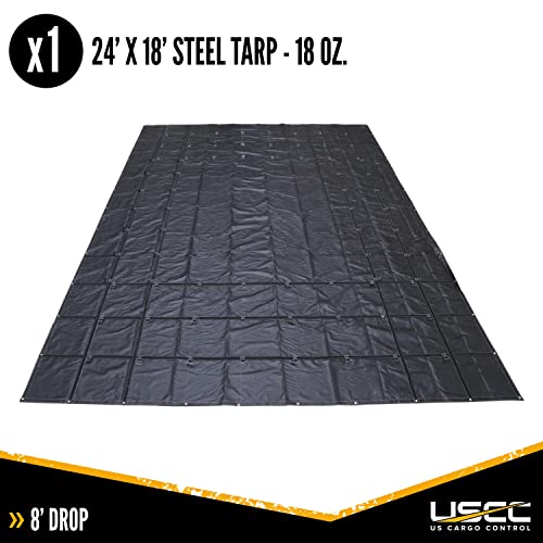 image for US Cargo Control 3 Piece Tarp - Heavy Duty Lumber Tarp - 18 Ounce PVC-