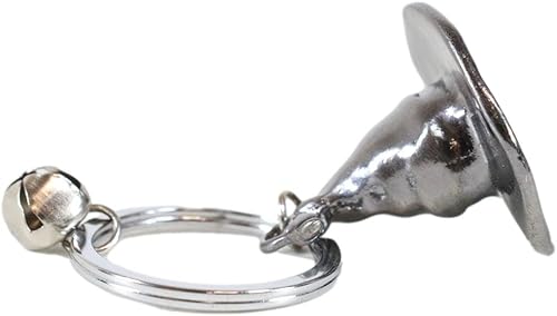 Miniatura 6 de Ebros Gift Juego de 2 adornos novedosos Wicca Ocultista Negro Magia Hechicero Sombrero Decorativo Mini Aleación Metal Llavero Llavero Llavero Con