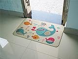 TTJZ Fußmatte, Cotton & Linen Griffige Indoor Outdoor Duty-Fußmattespaßkun Fußmatte Innen Nach Außen Vorne Fußmatte Teppichboden Eingang Teppich,02,45X70cm