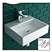 Produktbild Alpenberger Handwaschbecken 33 cm aus robuster Keramik | Kleines Waschbecken für kleine Bäder & Gäste WCs | Italienisches & Elegantes Design