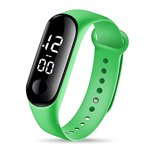 Trailrest Reloj Inteligente Niño 8 Años Moda Digital LED Reloj Deportivo Unisex Banda de Silicona Relojes de Pulsera Hombres Mujeres Reloj Inteligente Mujer Llamadas (Green, One Size) Trailrest Reloj Inteligente Niño 8 Años Moda Digital LED Reloj Deportivo Unisex Banda de Silicona Relojes de Pulsera Hombres Mujeres Reloj Inteligente Mujer Llamadas (Green, One Size)