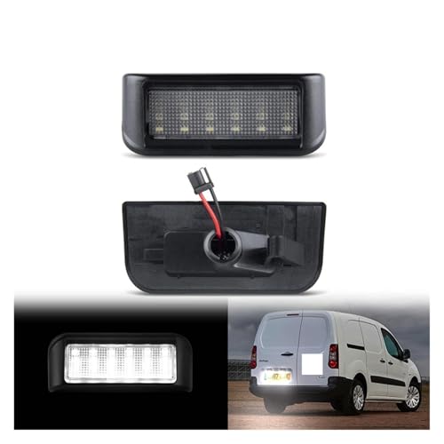 Éclairage de plaque pour Citroën Jumpy II et III 2 pièces haute luminosité