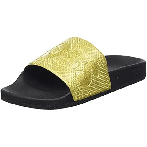 BOSS Damen Bay_Slid_dmpr Pantoletten, Gold711, 40 EU Cover