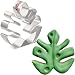 LILIAO Tropical Leaf Cookie Cutter - 3.4 x 3.6 inche - Stainless Steel