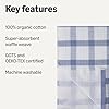 Amazon Basics Organic Cotton Waffle Kitchen Dish Towels - Ultra Absorbent, Quick... #1