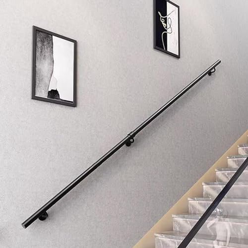 Rampe d'escalier métallique ronde pour sécuriser une descente de 300 cm - 8
