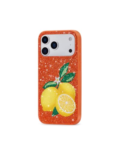Image of JW PEI Lemon Artificial Crystal Phone Case - Orange