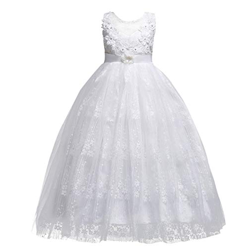 MYRISAM Little Big Girls Embroidery Lace Princess Pageant Dresses Bridesmaid Wedding Party Pageant Birthday Long Gown2
