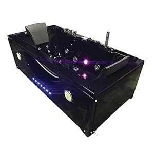 Nieuw bubbelbad Hypnotic model voor 2 personen meet 180 x 90cm zwart badkuip