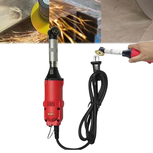Electric Tile Seam Opener Cleaner, 350W Caulking Tool Kit with 15000 RPM, 6-Speed Adjustment, Efficient 90° Angle, for Rust Removal/Seam Clearing,C,Red