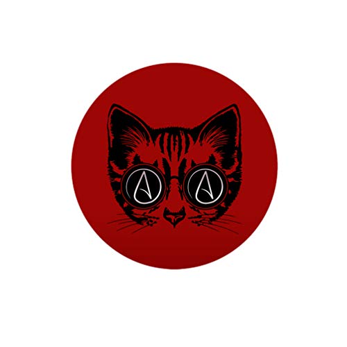 Circle Atheist Cat 1.25�C���` �s���o�b�N�{�^��
