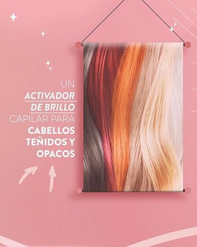 Hair Plus Hair Gloss – Brillo para Cabello Opaco o Teñido – No Color Added, Family Friendly – Apto para Niñas y Embarazadas – High Shine Treatment for Dull or Colored Hair