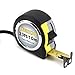 HEIKIO Tape Measure 33 Feet(10M), Double-sided Metric and Inch Scale with Fractions, Double Stop Buttons Tape Ruler with Magnetic Hook - Professional Measuring Tape Retractable, Handy Size and Durable