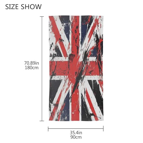 Uk Flag Silk Scarf Lightweight Pashmina Scarves Long Shawl Wraps Fashion Accessories for Women Girls (71’’x35’’)2