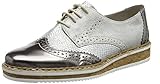  Rieker Damen N0312 Derby, Silber (altsilber/Grau/Frost), 38 EU