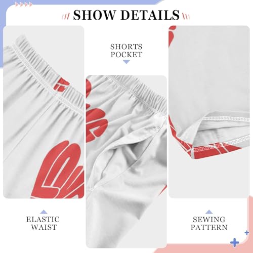 Love Image Boys Pants Boys Athletic Pants Long Pant for Boywith Pockets Wide-Leg Size 6-14Y4