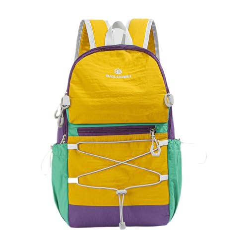Sac à dos décontracté en nylon jaune Sharplace pour cyclisme