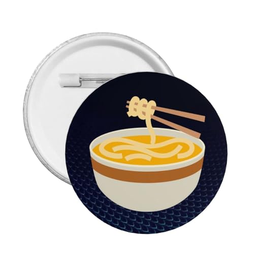 Noodle Soup Badges Classic Modern Button Pins Badge For Men Women Large
