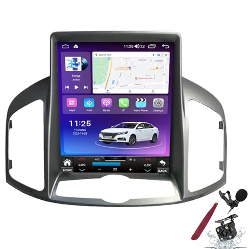 Navigation BT 5G WiFi en voyage avec la radio Android 15 pour Chevrolet Captiva