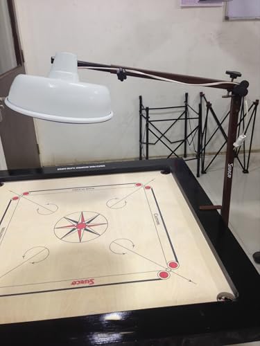 Image of Carrom Lamp Shade Only for Board Light Bulb Holder Stand Cover Hanging Cap for Study Wall Frame Top 10 Dia x 5.5 inch Height White Pack of 1 (without wire and holder)